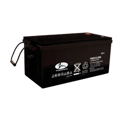 batterie exempte d'entretien de gel de la batterie au plomb 12v 200ah de 59.5kg 60A 1600A pour le réverbère