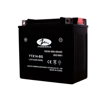 Batterie au plomb 12V 12AH de moto de la batterie YTX14-BS d'AGM MF